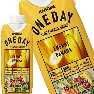 カゴメ ＯＮＥＤＡＹ ＥＮＥＲＧＹ ＢＡＮＡＮＡ 330ml紙パック12本［6本2箱］［賞味期限：3ヶ月以上］［送料無料］45営業日以内に出荷 5,345円