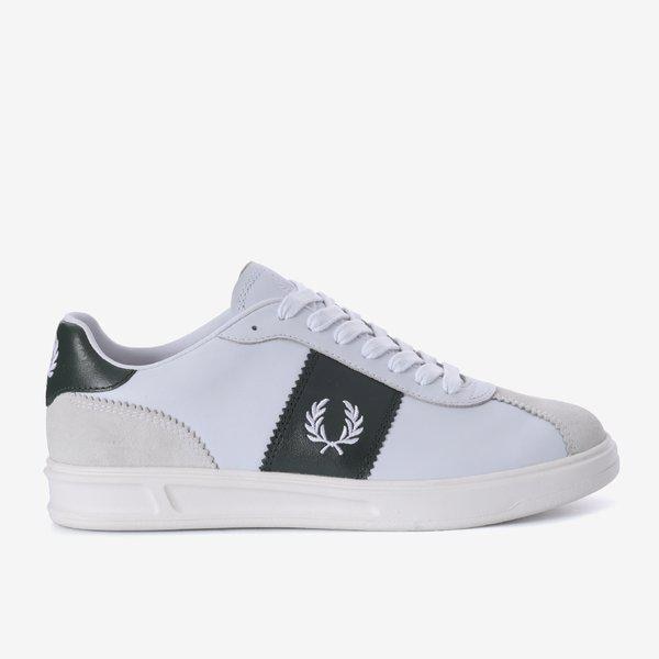 男女兼用 (FRED PERRY) B4 レザー スエード ホワイト レザー スニーカー_SFPU2519314_134