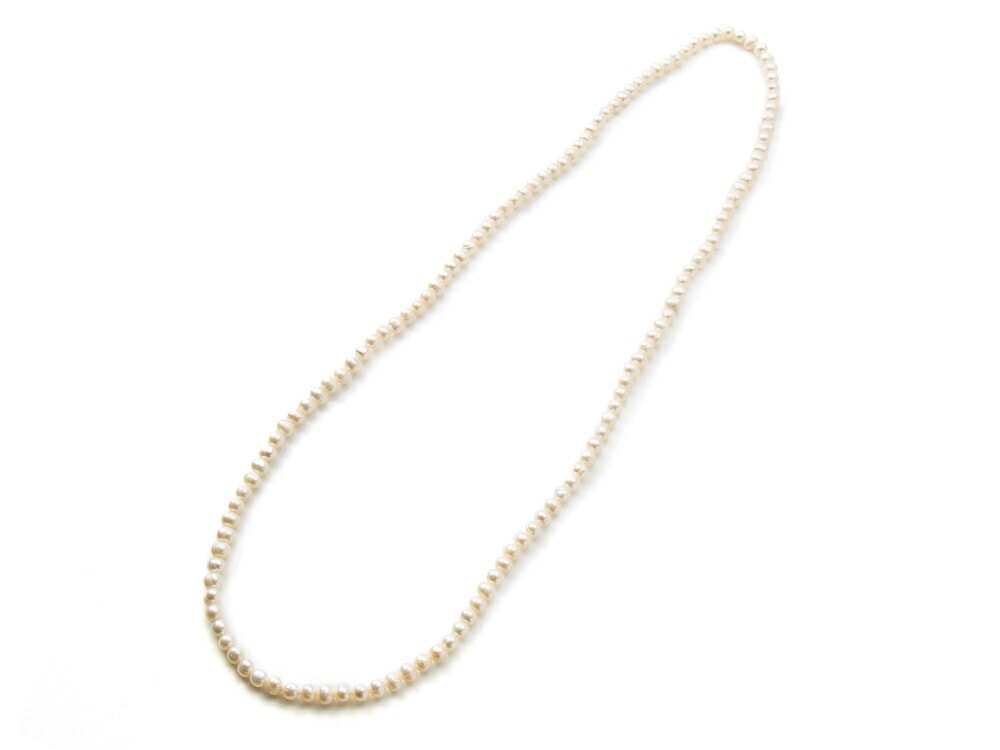 パール ネックレス ロング 80cm 真珠 淡水パール ロングネックレス ホワイト レディース レディースネックレス アクセサリー