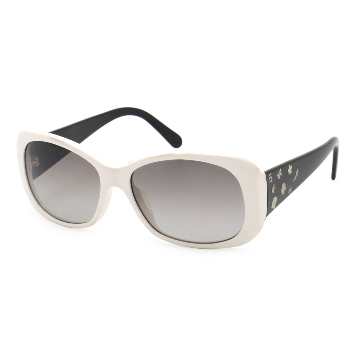 アイコン ココマーク バイカラー サングラス アイウェア スモークグラデーション ホワイト 白 ブラック 黒 512