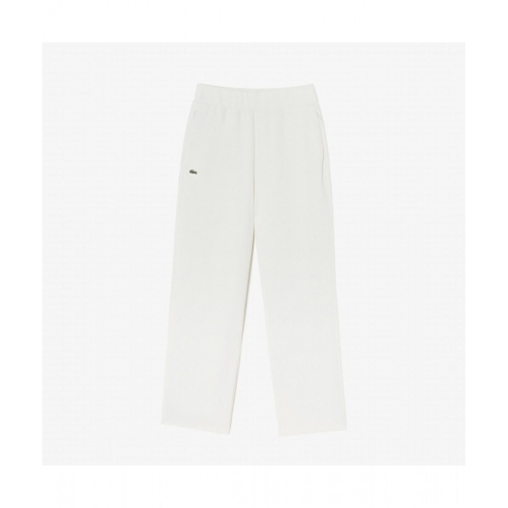 LACOSTE レディースリブ付きトラックパンツ [オフホワイト]