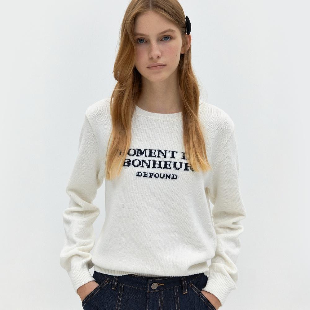 【DEPOUND】 MOMENT KNIT : WHITE