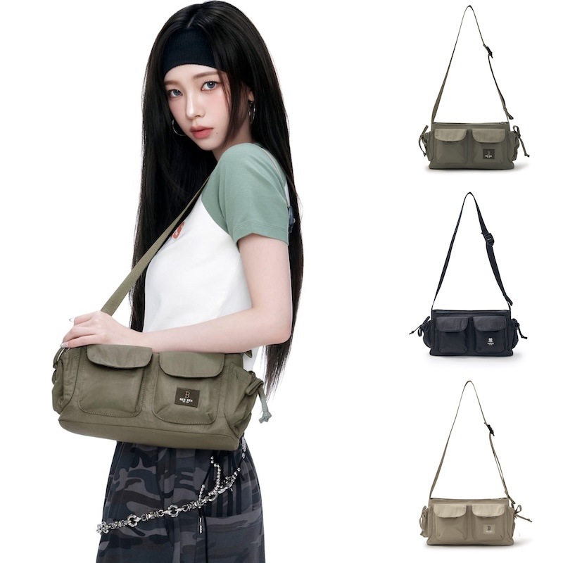 3ACRB035N karina着用 [カリナPICK] ベーシック ゴフコア ポケット クロス 正規品保証 関税負担なし 韓国限定販売 男女共用