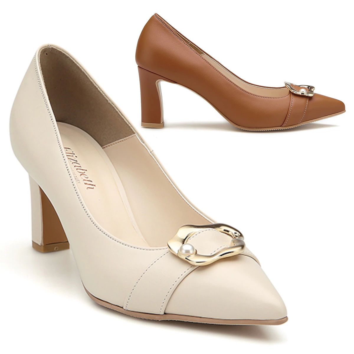 エリザベート ゴールド装飾 パンプス EL20044