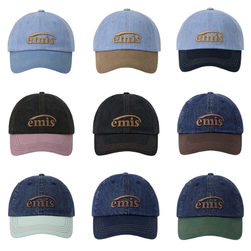 WASHED DENIM BALL CAP ロゴ ボールキャップ (9カラー)