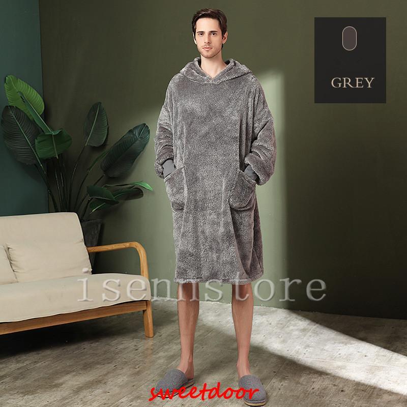 ウエア 着る毛布 大きいサイズ 女性 男性 部屋着 リラックス 冬 もこもこ 暖かい カップル ペア ロングパーカー 寝巻き レディース メンズ