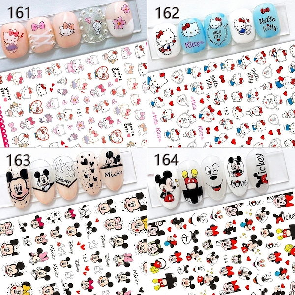 Qoo10] ハローキティ ネイルシール 3D キティ