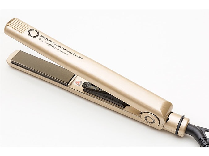 アゲツヤプロ チタニウム プロフェッショナルヘアアイロン HS260-G2 [pearl champagn]