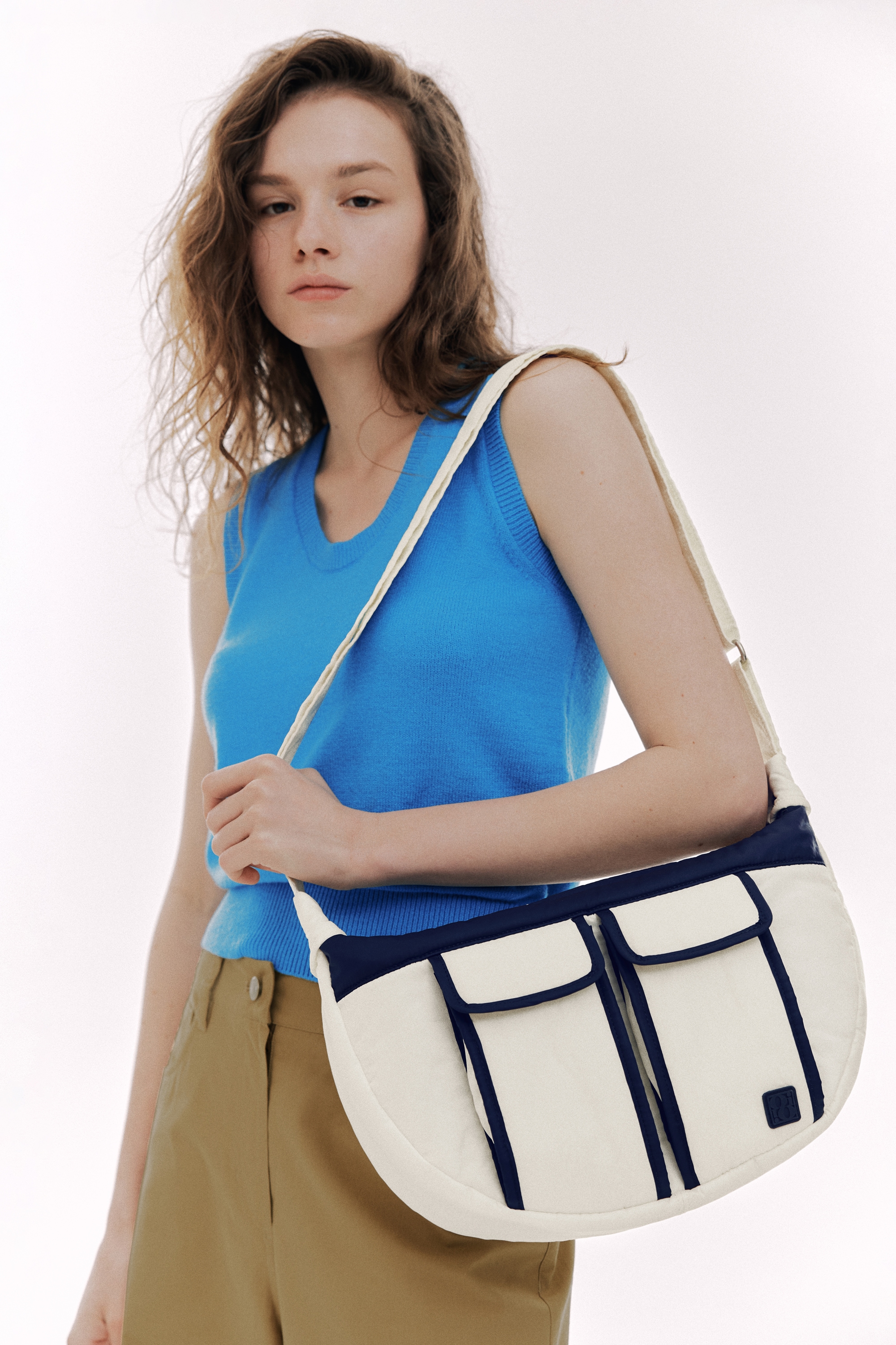 DOUBLE POCKET HOBO BAG