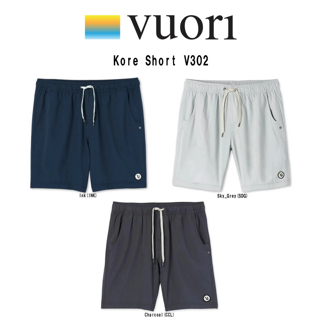 VUORI ショーツ ハーフパンツ 半ズボン スポーツ リラックス メンズ Kore Short V302