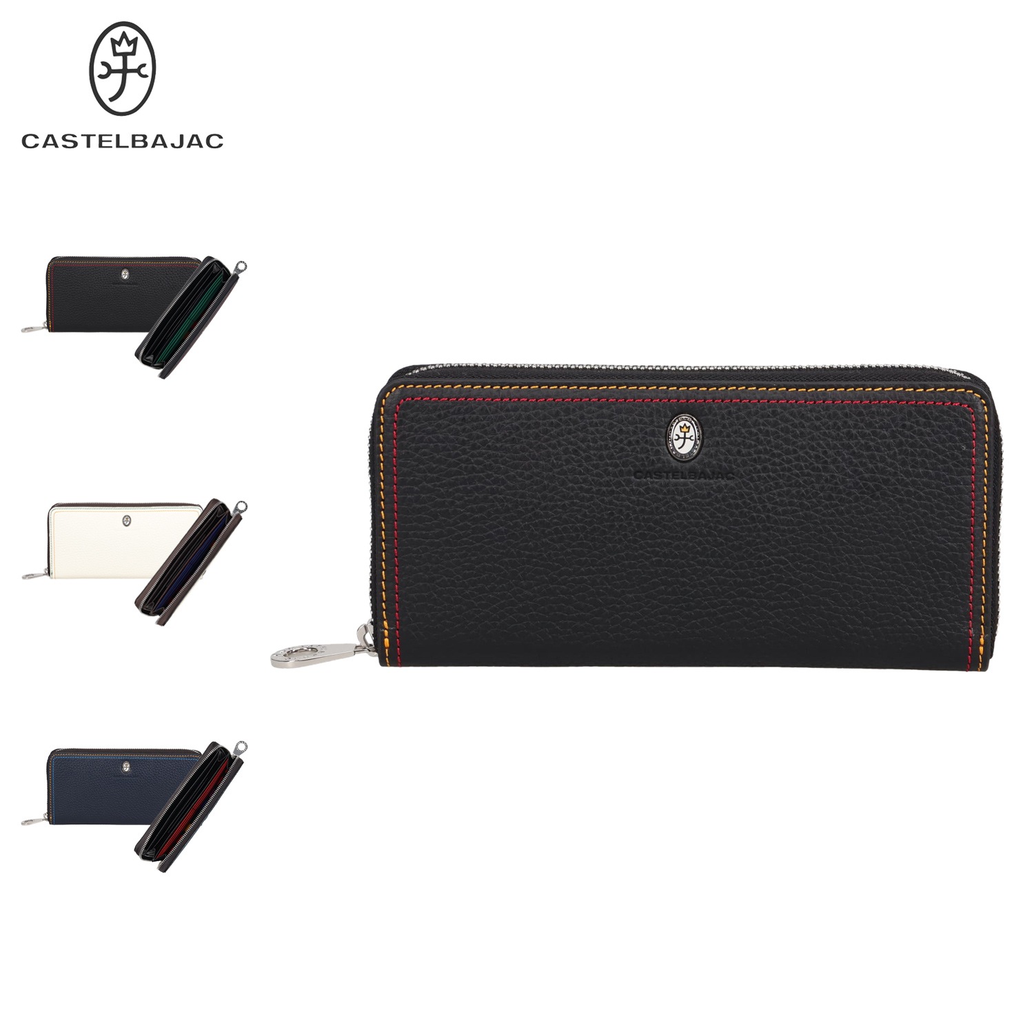 財布 長財布 メンズ レディース ラウンドファスナー 本革 使いやすい スレッド 36625