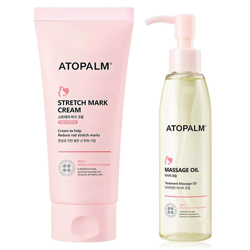 アトパームマタニティケアストレッチマークトンサルクリーム150ml+マッサージオイル120ml