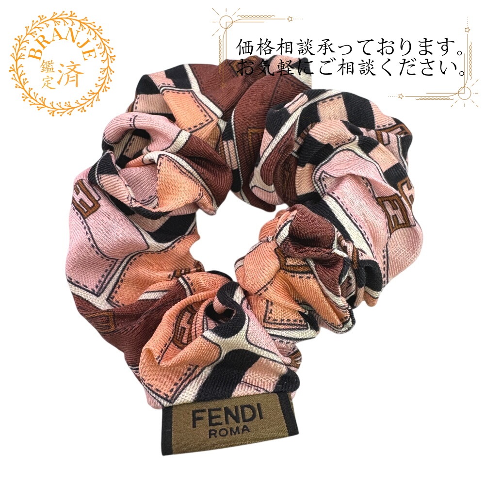 マンマバケット シュシュ シルク ヘアアクセサリー ピンク