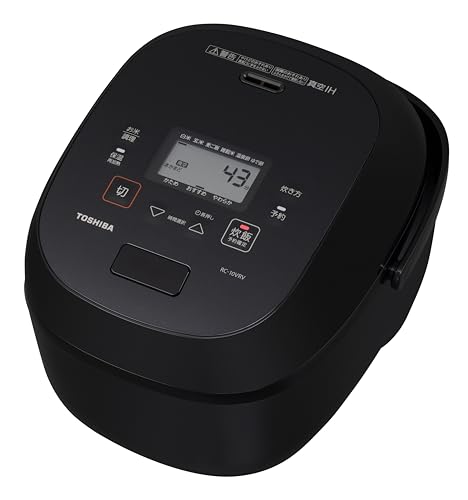 TOSHIBA(東芝) 炊飯器 炎匠炊き 5.5合 RC-10VRV(K) グランブラック 真空IH