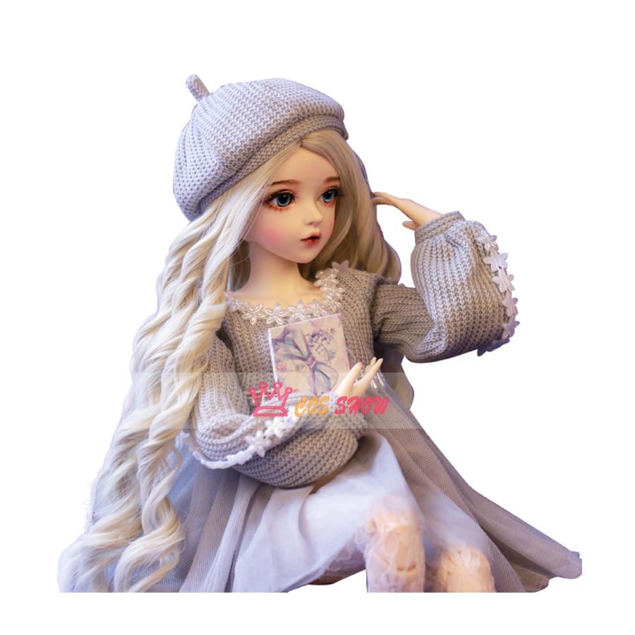 2025新品販売 実物撮影 BJD 球体関節人形 ドール 可動ボディ BJD人形60cm エレガント ニットワンピース 全セット 高級樹脂材料製 プレゼント