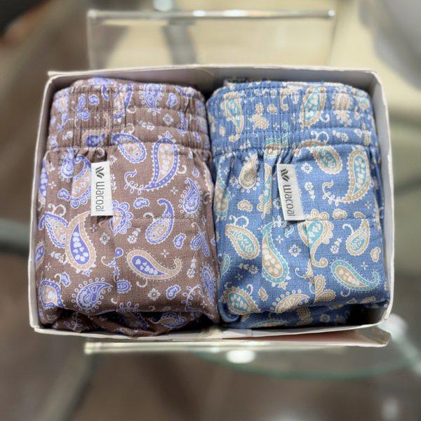 男性綿80番手ペイズリー捺染トランクSET (WMP5427 SET)_s