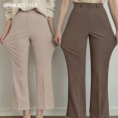 [メガ割りSALE]2TYPEストレッチフレアスラックス・p584014