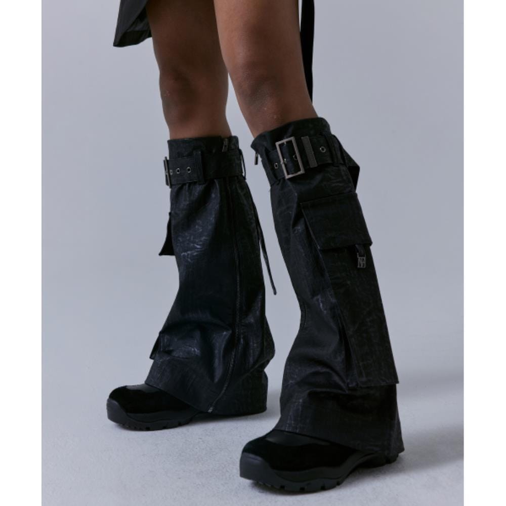 TREEMINGBIRD 2way Coated Cargo Skirt Warmer Black TM24