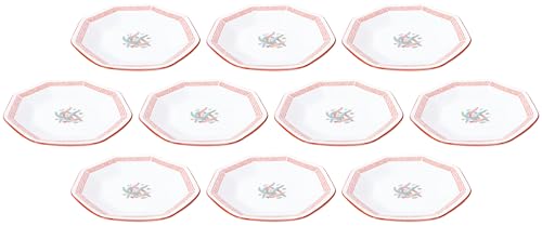 10個セット 中華単品 鳳凰高台八角皿 [18.5 x 4.5cm] 【中華食器 ラーメン レストラン 飲茶 業務用 ホテル】