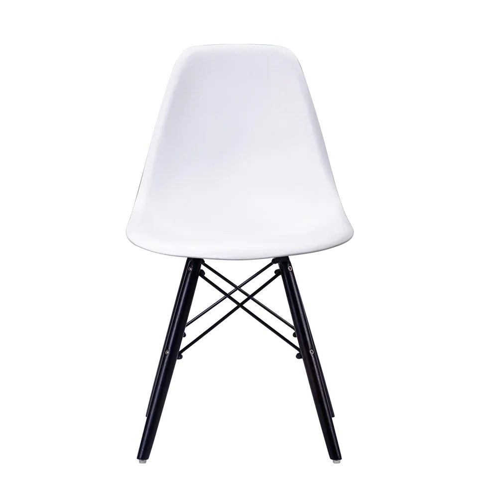 [国内発送 送.料無料]A276【4脚】【ホワイト座面＆ダークブラウン脚】【ファブリック】イームズチェア リプロダクト ダイニングチェア ダイニングチェアー イームズチェア DSW eames イーム
