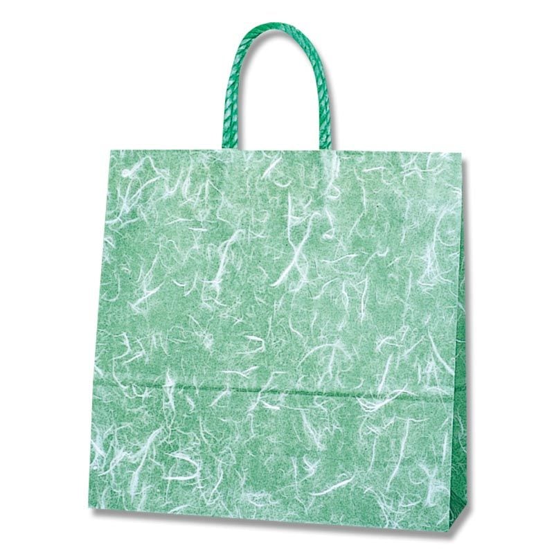 （まとめ買い）シモジマ HEIKO 手提げ紙袋 スムースバッグ 3才N 雲竜 緑 25枚 幅320xマチ115x高320mm 003158502 [x3セット]