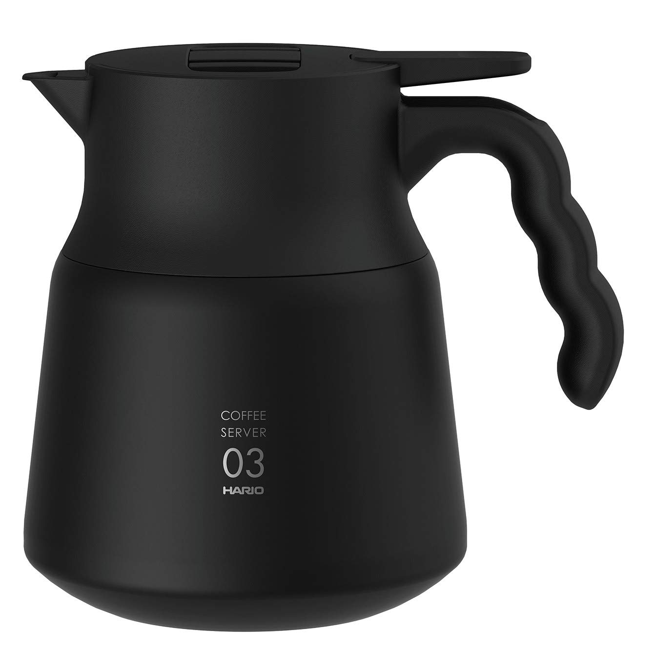 HARIO(ハリオ) Ｖ60 保温ステンレスサーバー PLUS 800 保存可能容量800ml ブラック VHSN-80-B