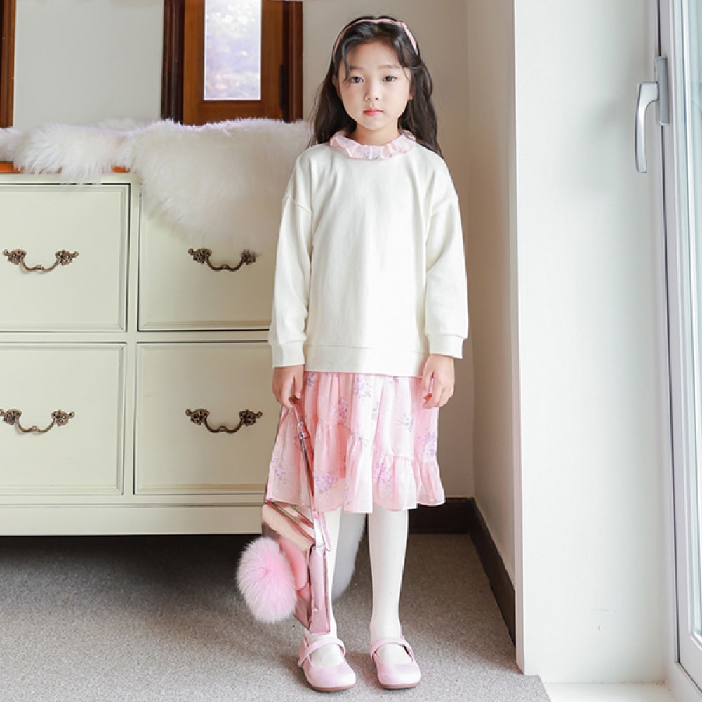 アイラブジェイ ドレッシーなトレーナー シフォンワンピース PTFOP01