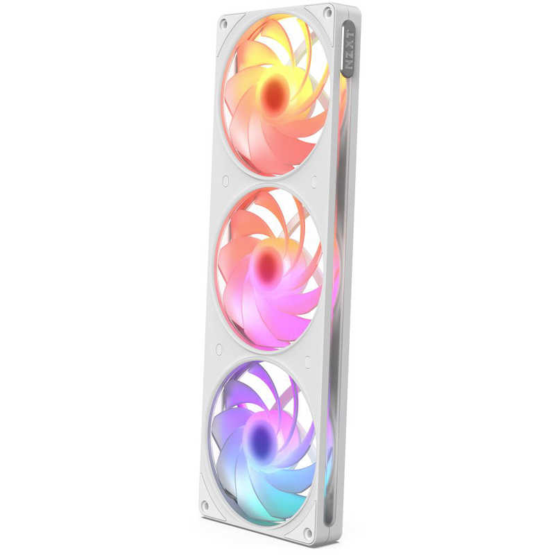 NZXT　ケースファン シングルフレーム リバースモデル F360 RGB REVERSE(2026)［ 360mm / 2200RPM(ファン1基あたり) ］ ホワイト　RF-R236R-WF