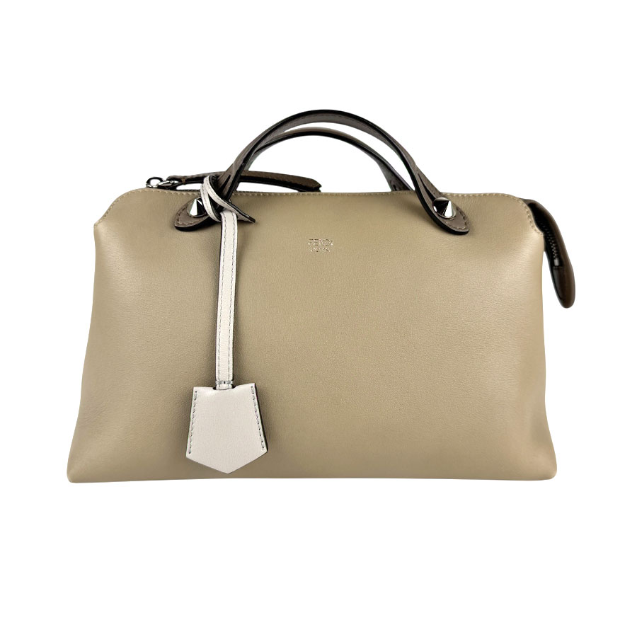 フェンディ FENDI ハンドバッグ ショルダーバッグ バイザウェイ レザー グレージュ シルバー レディース 8BL124-W7Q z6581