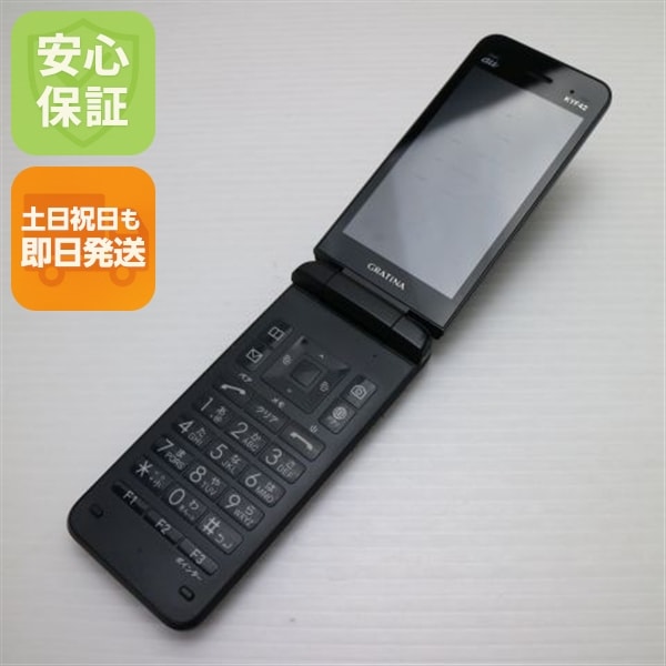美品 GRATINA KYF42 ブラック 白ロム 本体 即日発送 土日祝発送OK 22