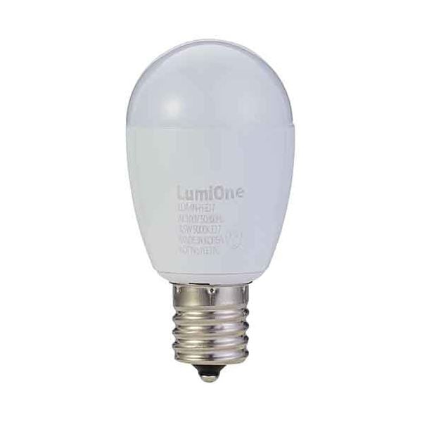 (まとめ) インターテクノロジー LED電球 ミニクリプトン形 E17口金 3.5W 5000K 昼白色 LDA4N-H-E17 1個 (×3セット)