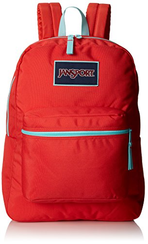 JanSport Overexposed Backpack - 1550cu in Coral Dusk/Aqua Dash, One Size 並行輸入品