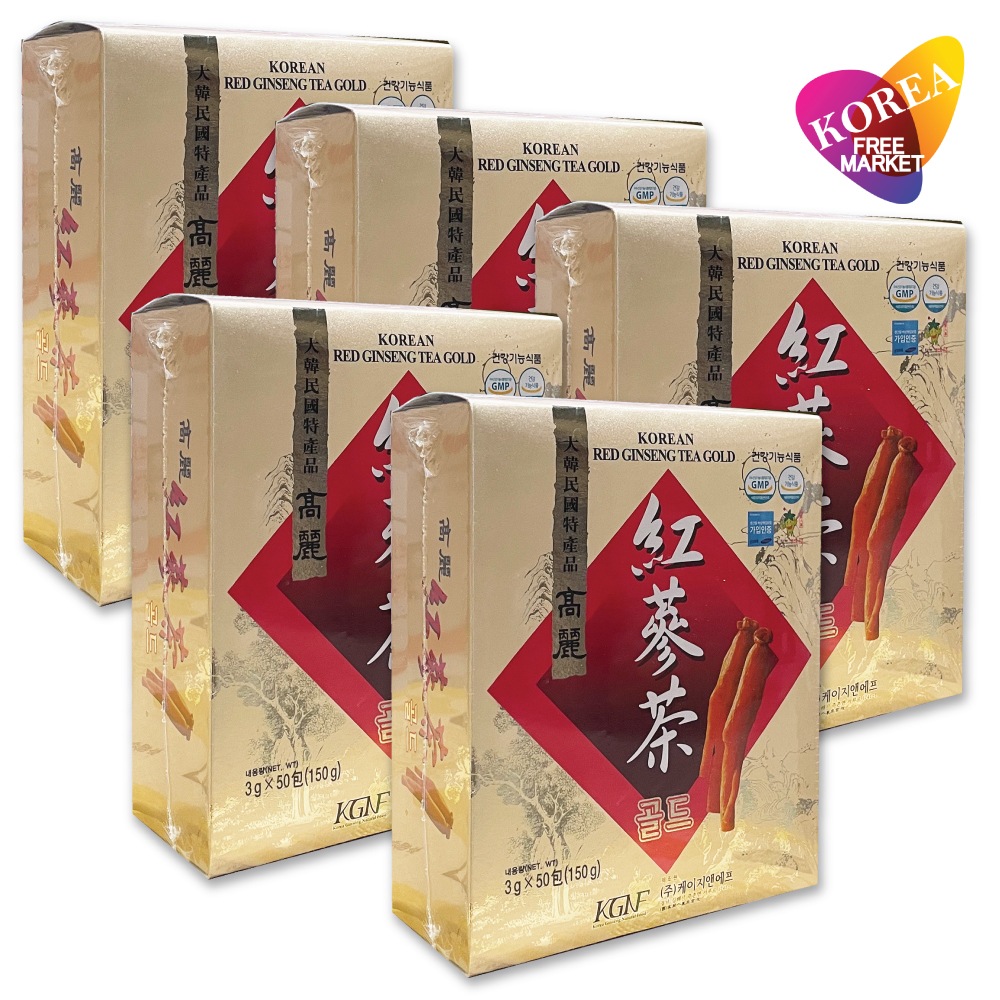 高麗紅参茶 50包 (3g*50包入) 5個セット / 韓国お茶 伝統茶 高麗人参 お中元 5,275円