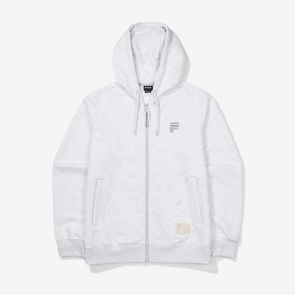 FILA フード 綿混合 トレーニングジャケット