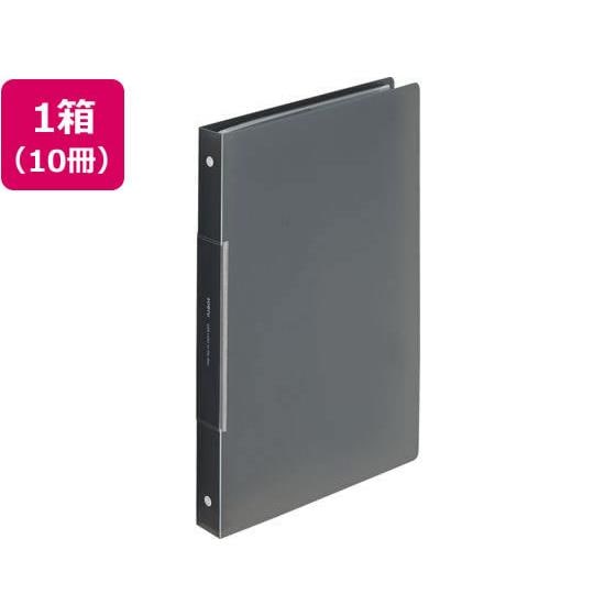 soeru クリヤーブック A4ポケット交換30穴スモークブラック10冊 リヒトラブ N8501-24