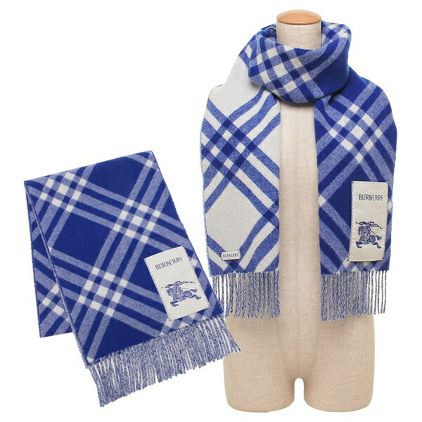 マフラー フリンジ ブルー レディース 8099710 B7320