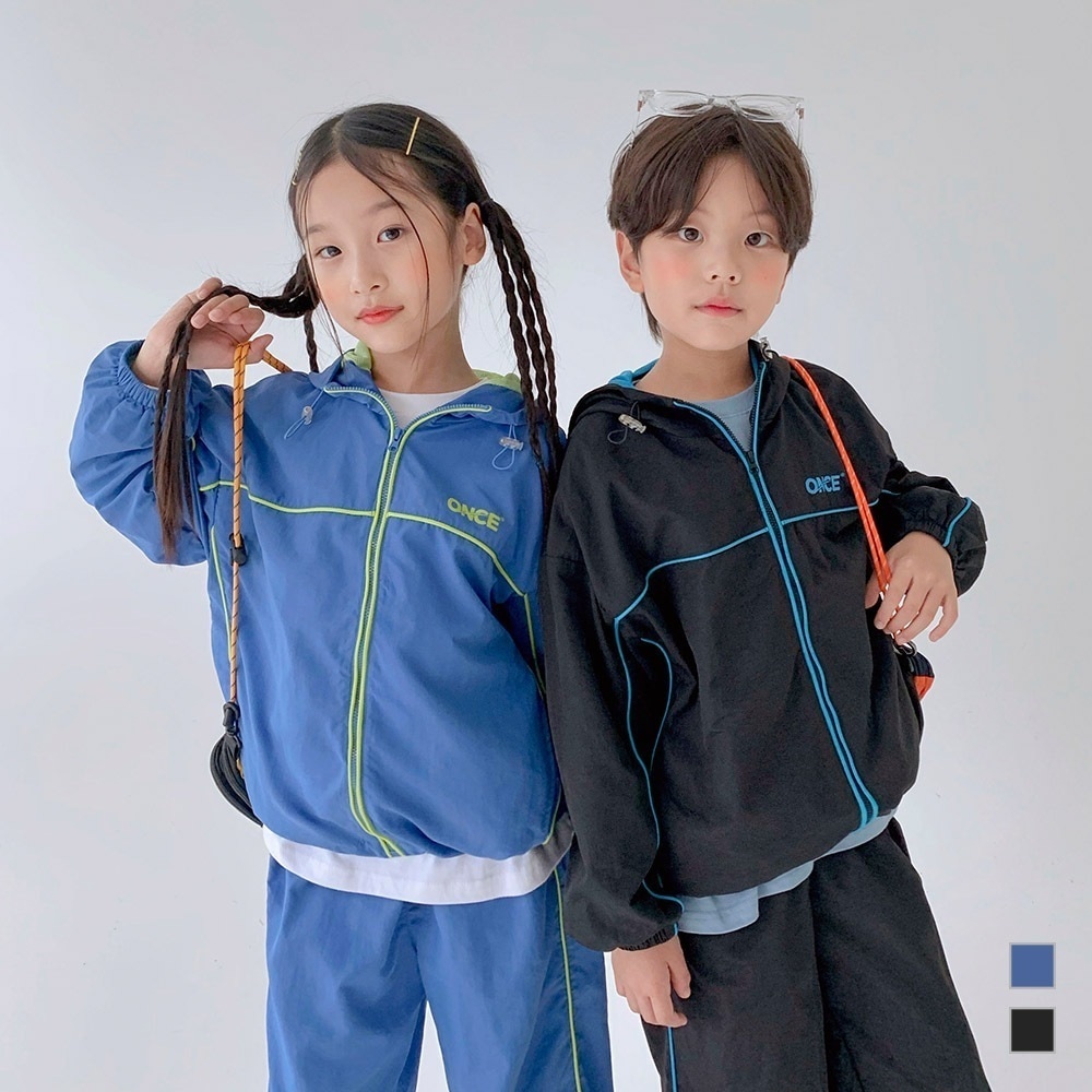 【ワンスパイピング配色ジャンパー】 韓国 / 子供服 / キッズ服 / 男の子 / 女の子 / ベビー服