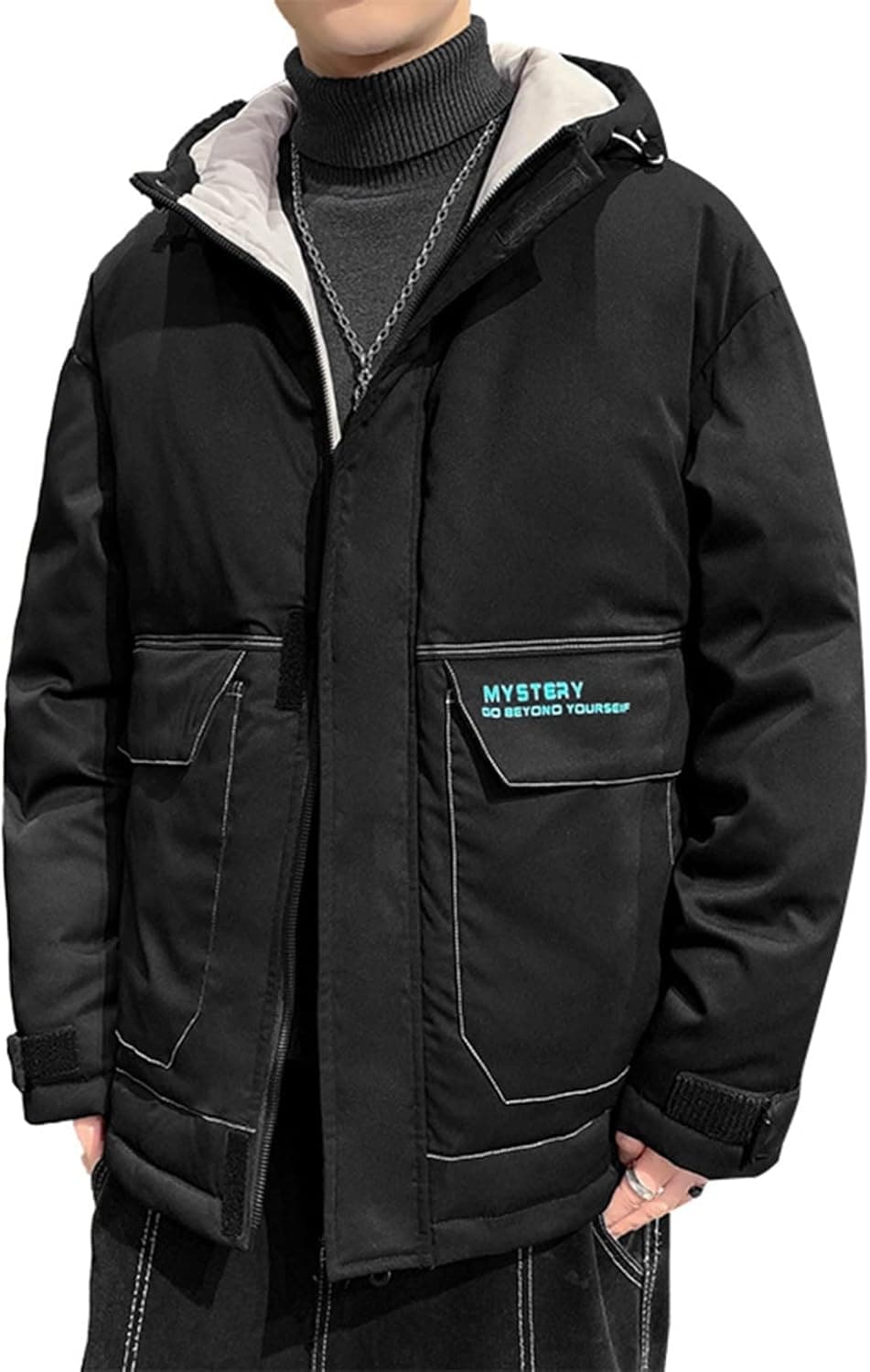 中綿ジャケット 冬 メンズ 綿入り 厚手 フード付き ダウンコットン 保温ジャケット 防寒対策 暖か 綿服ブルゾン アウター カジュアル ワークウエア 作業着 アウトドア キャンプ ディリー