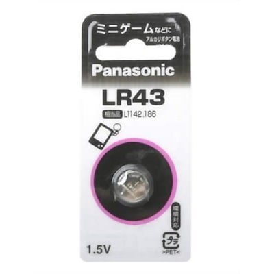 他サイト： パナソニック LR43P【アルカリボタン電池】 (1個入り)の商品画像