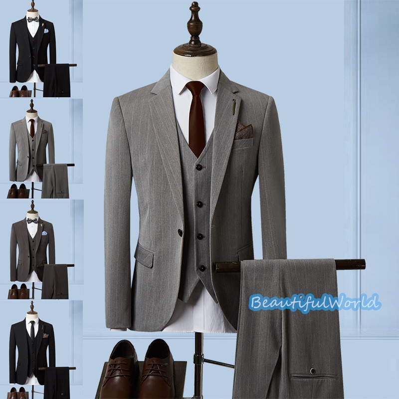 スーツ メンズ ビジネススーツ 3ピーススーツ スーツセットアップ カジュアルスーツ無地 フォーマルスーツ 洗える 紳士服 通勤 結婚式X30