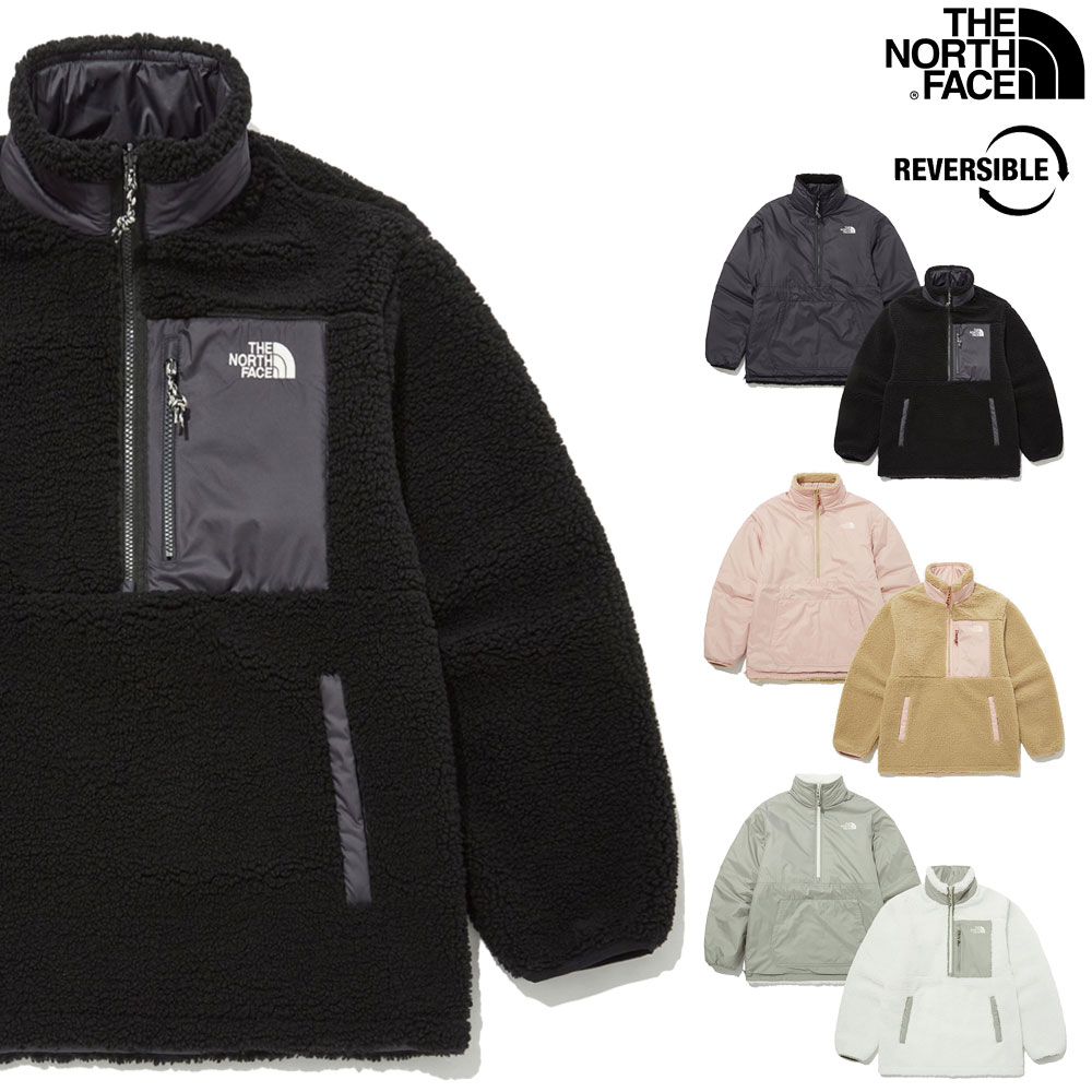 フリースリバーシブルアノラックジャケット PLAY GREEN RVS FLEECE ANORAK デイリー メンス レディース 男女共用