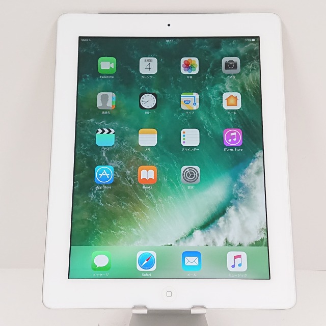 iPad 第4世代 Wi-Fi+Cellular 16GB au ホワイト 送料無料 本体 c08787 【中古】