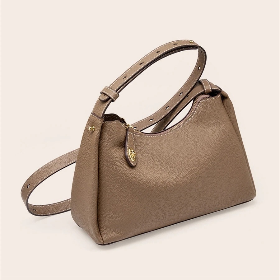 本革 手提げバッグ ショルダーバッグ スマホポーチ 脇下バッグ 高級感 牛革 無地 通勤パック