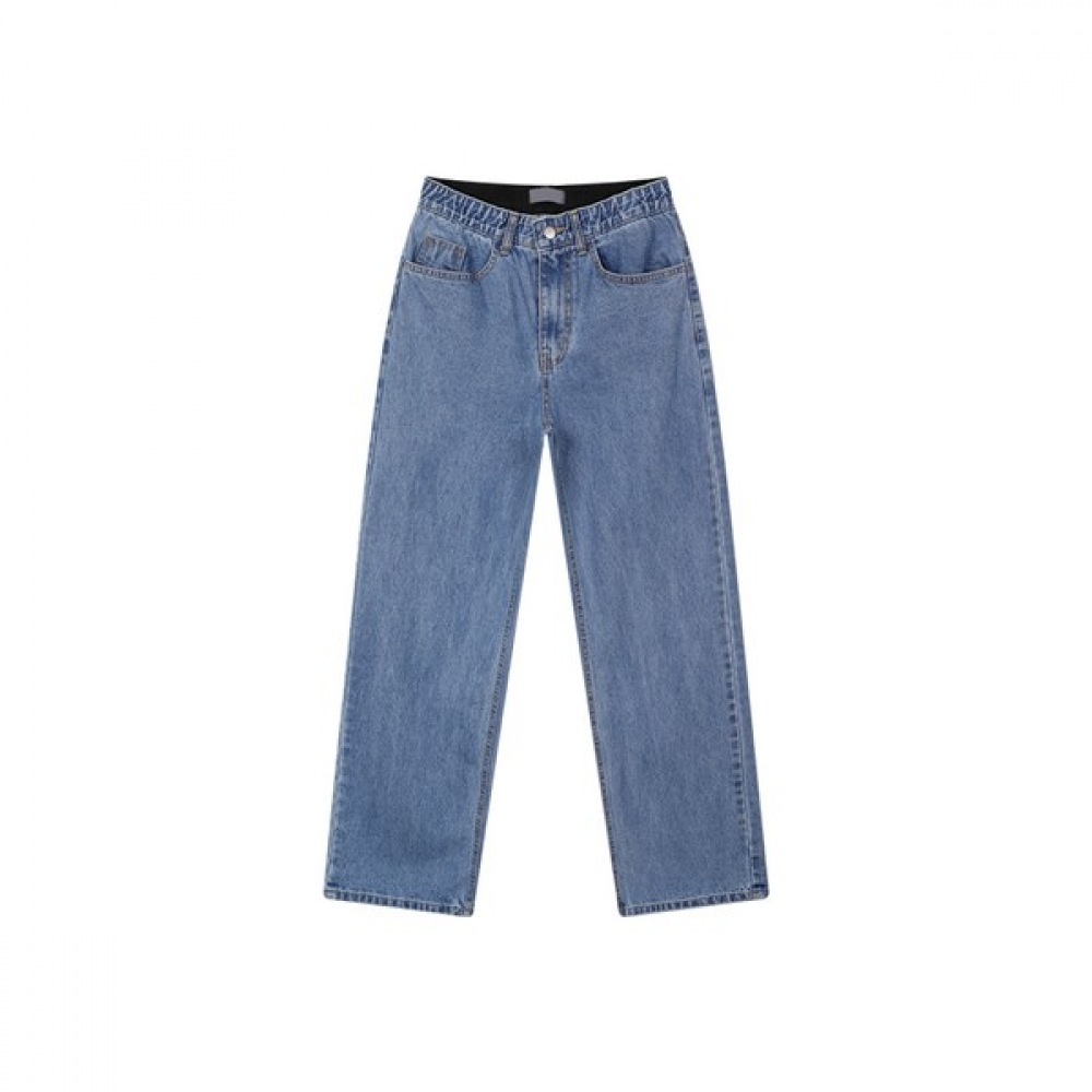 (ハリソン) アンダーバンディングストレートデニムワイドパンツ NGDC1150