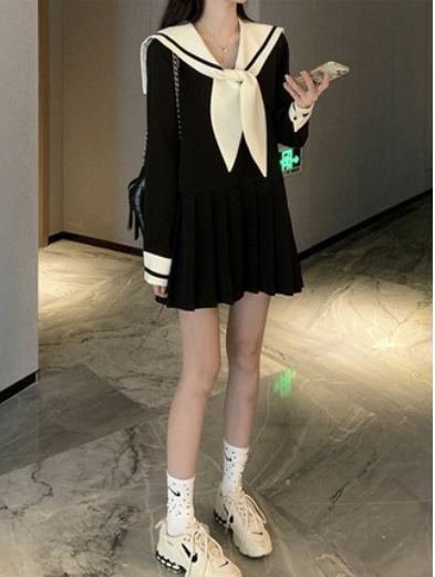 ワンピース ミニ ミニ丈 ショート ショート丈 膝丈 膝上 長袖 かわいい 大人可愛い カジュアル おしゃれ お洒落 かっこいい レトロ アジアン 大人可愛い 大人女子 こなれ感 無地 秋 冬 10代