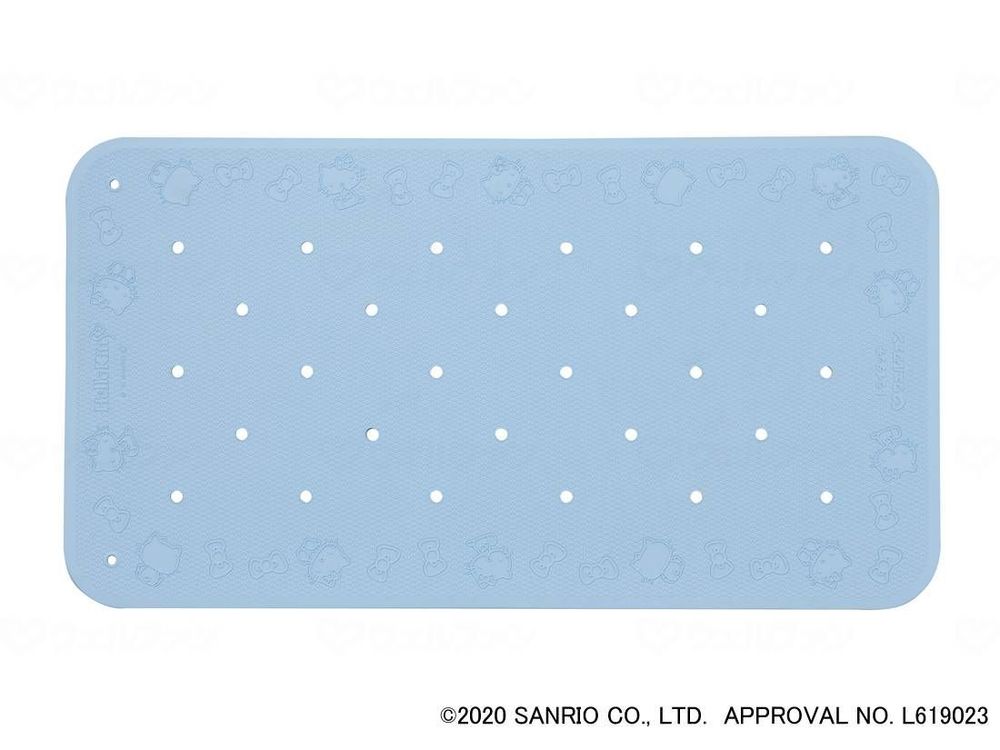 ウェルファン すべり止め入浴マット トライタッチ（ハローキティ） ブルー L 010401