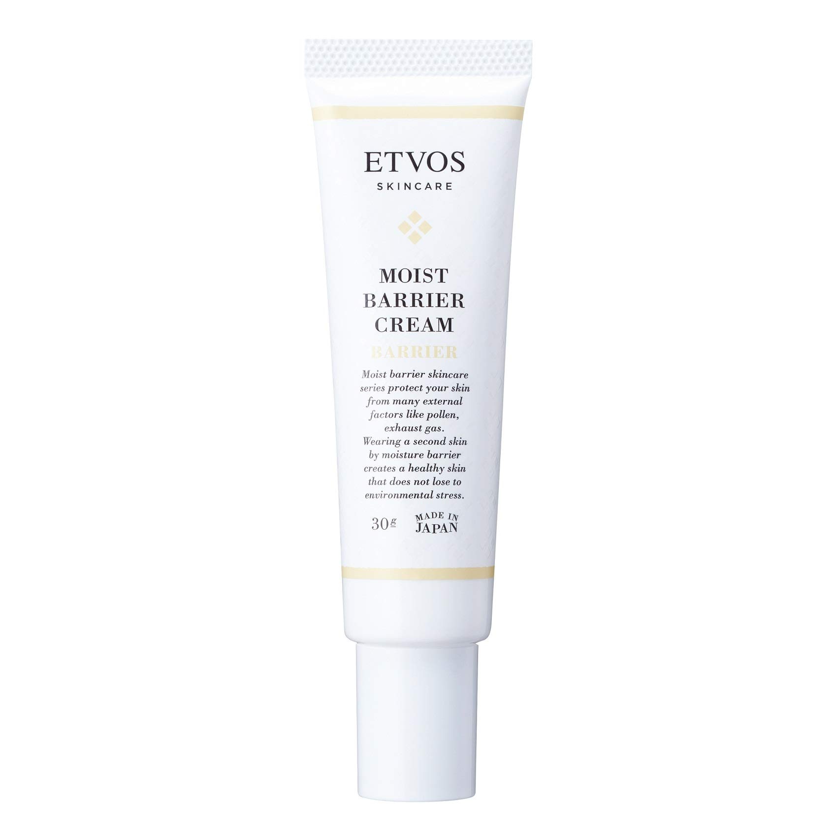 【ETVOS】 エトヴォス モイストバリアクリーム 30g [花粉/うるおいバリア/セカンドスキン/肌荒れ/敏感肌/PM2.5/ハウスダスト/保湿クリーム/保護クリーム/ヒト型セラミド]