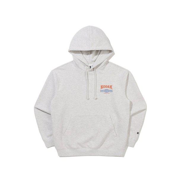 アパレルスノーウォッシンググラフィックフード付きTシャツ WHITE MELANGE K6123LHDO1WMG