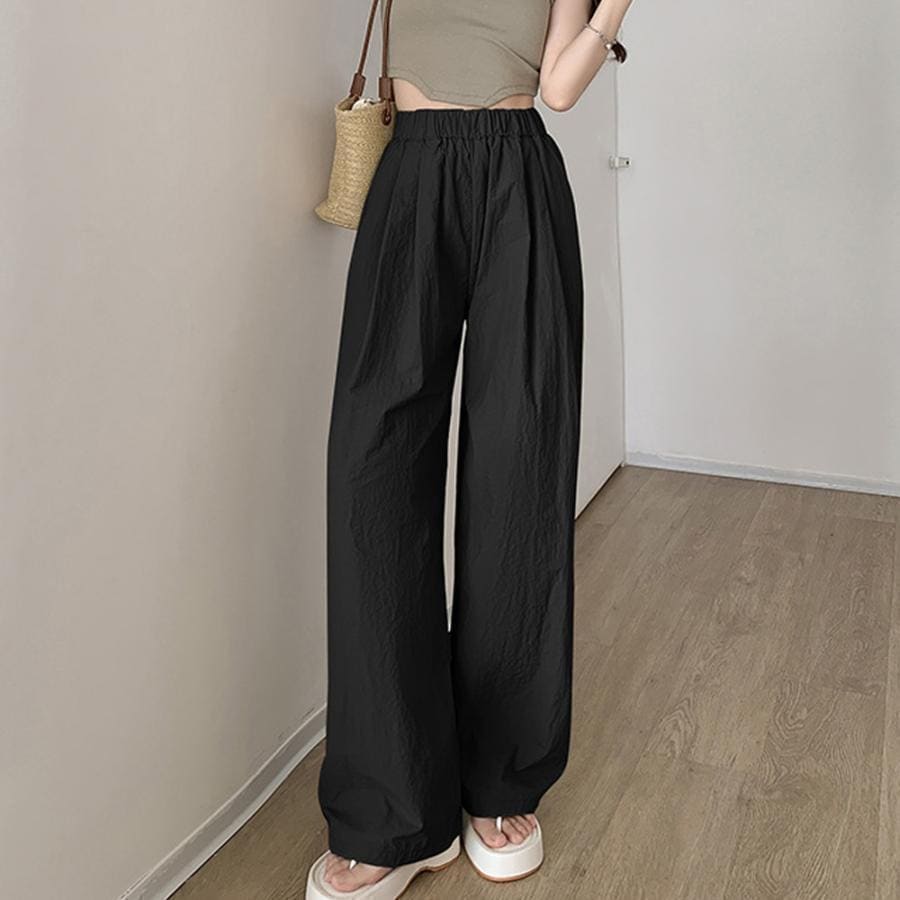 リラックスパンツ レディース 薄手6色