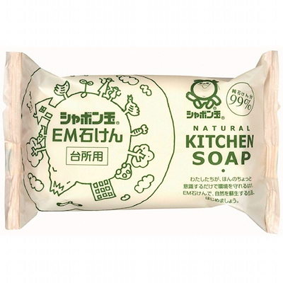 他サイト： シャボン玉 EM台所用石けん 110g 4個セット 固形石鹸 食器洗いの商品画像